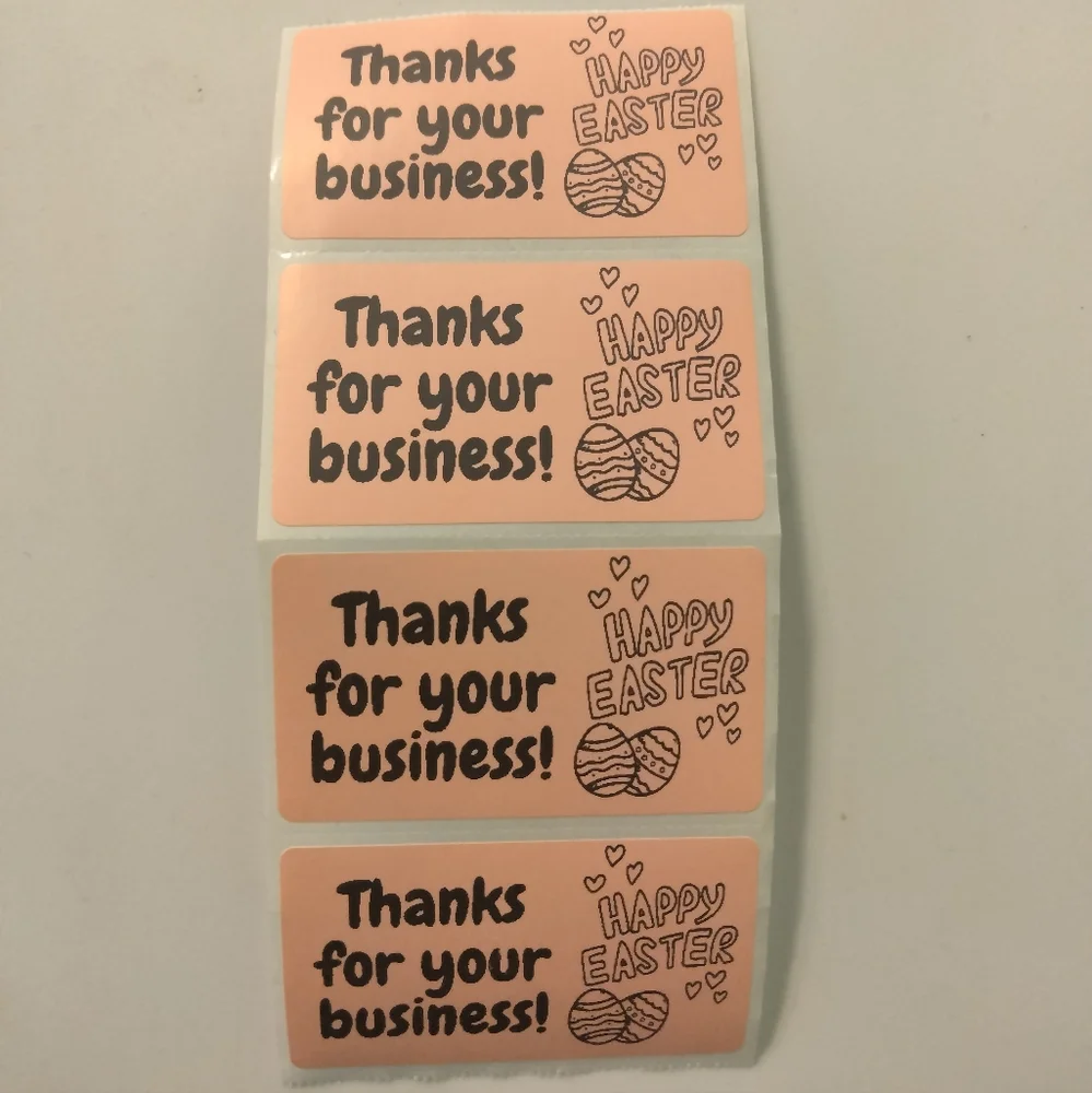 💙100 Easter Thanks- Shipping Labels Thermal Packaging Stickers 2.25